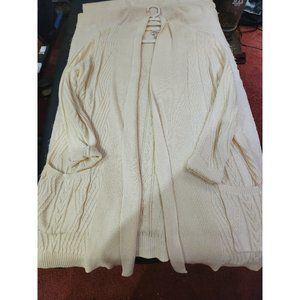 Open Cardigan St. John's Bay Ivory/cream Size XL